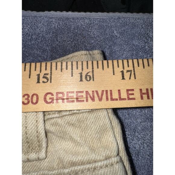 Vintage 90s Levis 550 Cream Baggy Relaxed Tapered Fit Orange Tab Mens Size 33x32 - Picture 7 of 9